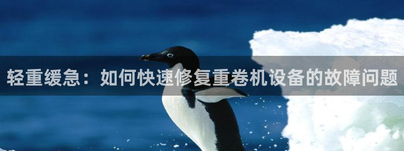 达利娱乐王辉：轻重缓急：如何快速修复重卷机设备的故障问题