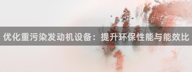 辉达娱乐丶39444：优化重污染发动机设备：提升环保性能与能