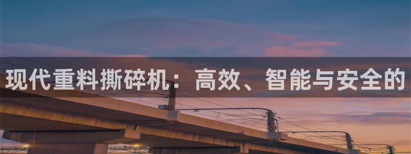 辉达娱乐计划软件：现代重料撕碎机：高效、智能与安全的