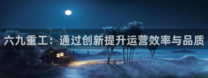 达利娱乐王辉：六九重工：通过创新提升运营效率与品质