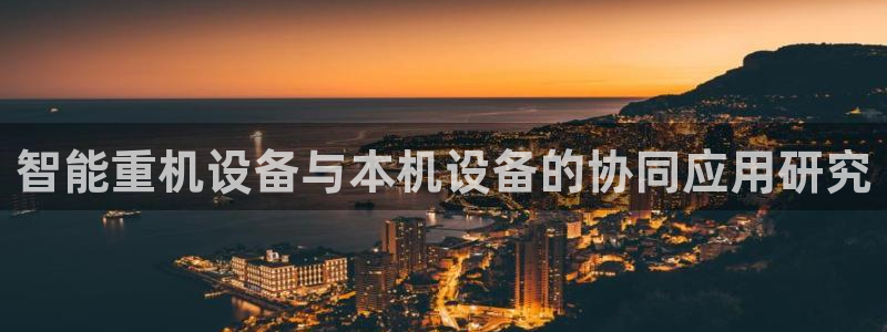 达利娱乐王辉：智能重机设备与本机设备的协同应用研究